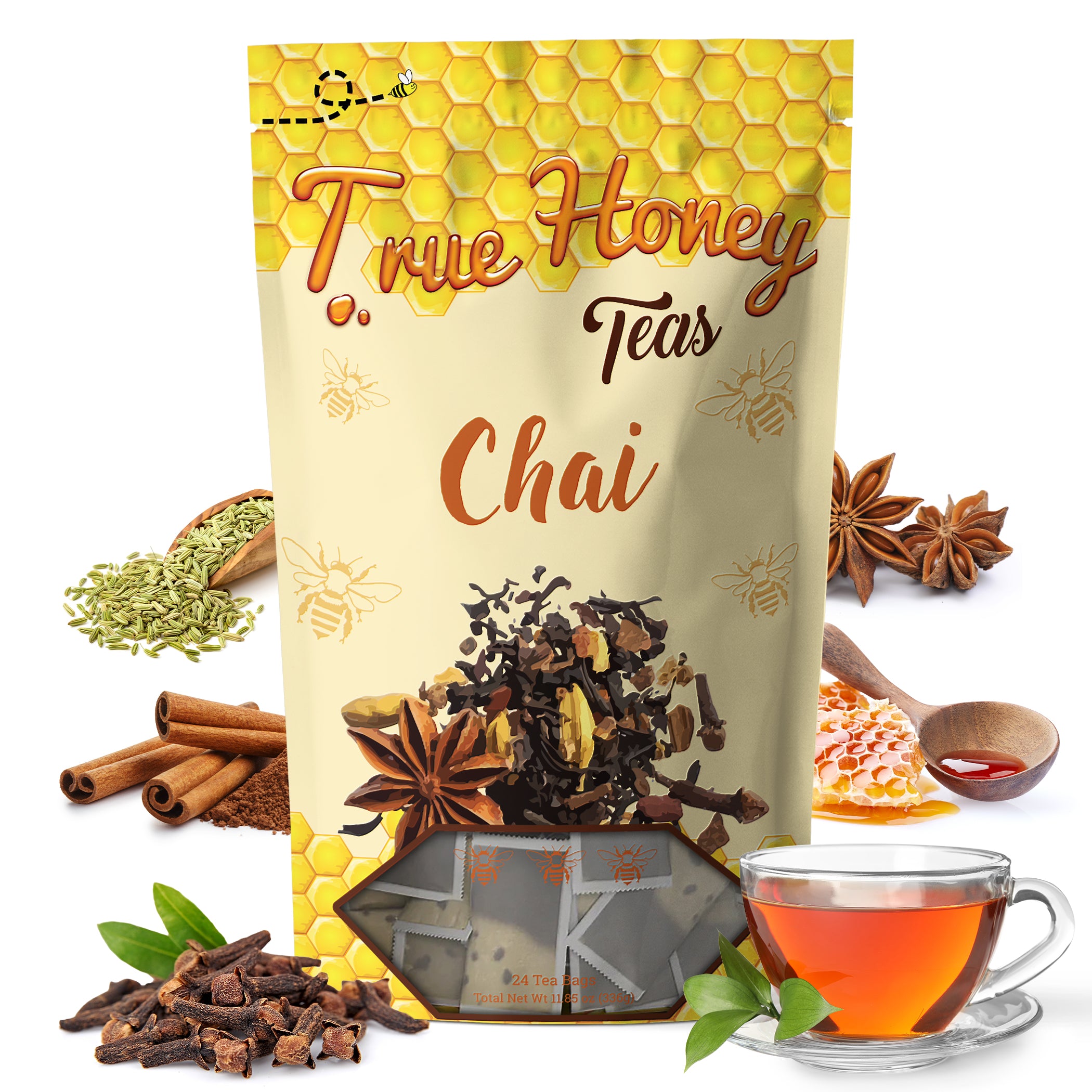 Chai Tea with Assam Black Tea – 24 Pack