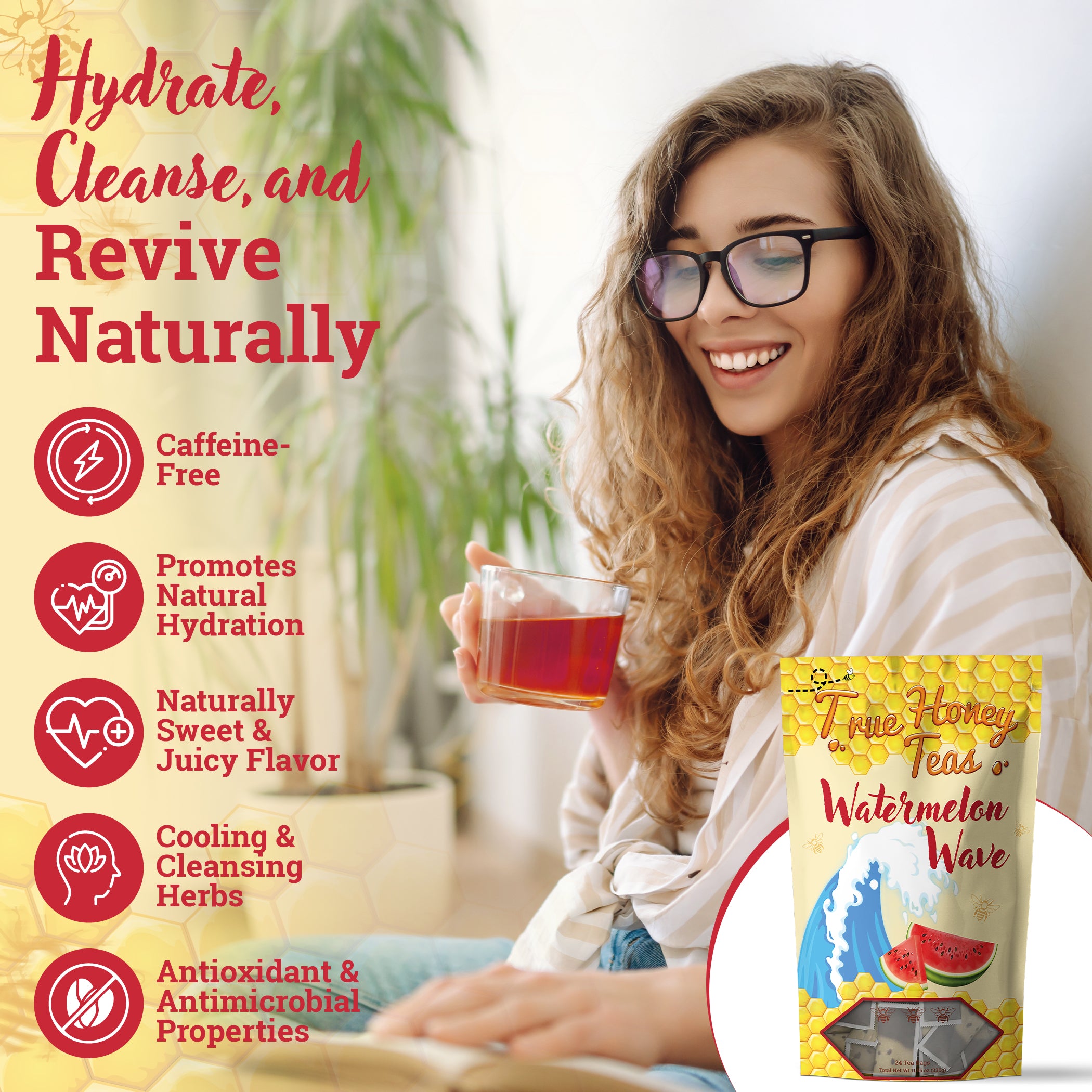 Watermelon Wave Tea – 24 Pack